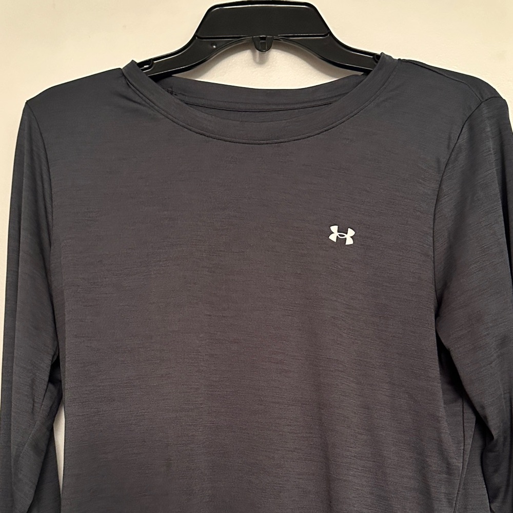 Under Armour Charcoal Long Sleeve Tee - Picture 3 of 4